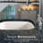 Houzer Platus 19 in Fireclay Undermount Square Bar Sink with Strainer and Grid-102751694