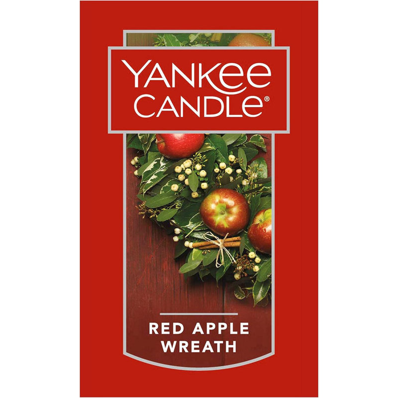 Red Apple Wreath Scented Jar Candle