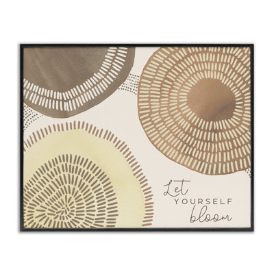 «Let Yourself Bloom Boho», art de la giclée encadrée par Jetty Home, LLC