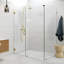 Illume 55 in. x 40.5 in. x 78 in. 90-degree Fully Frameless Wall Hinged Glass Shower Enclosure-970765820