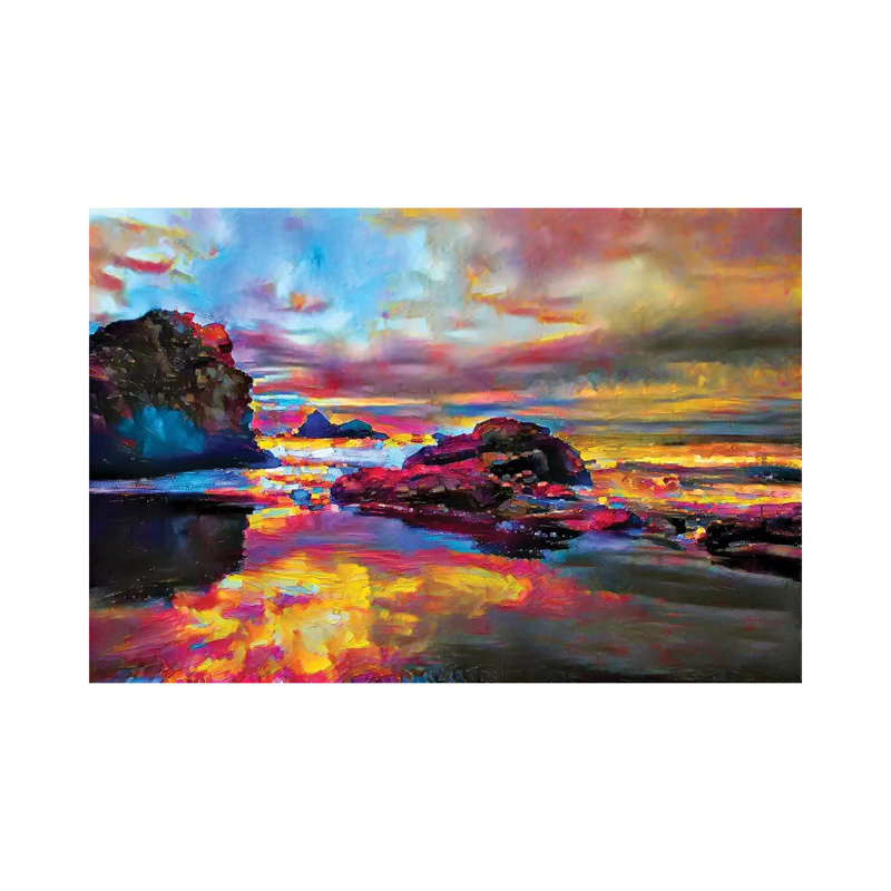Beach Love by Heather Offord - Wrapped Canvas Print