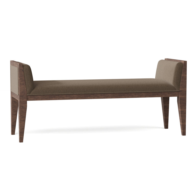 Inman Upholstered Bench, Hazelnut, 4787 Mineral