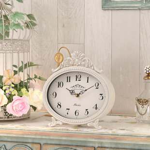 Analogue Quartz Movement / Crystal Tabletop Clock