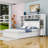 Philman Queen Bed with All-in-One Cabinet, Shelves, 4 Drawers and Sockets-645797919