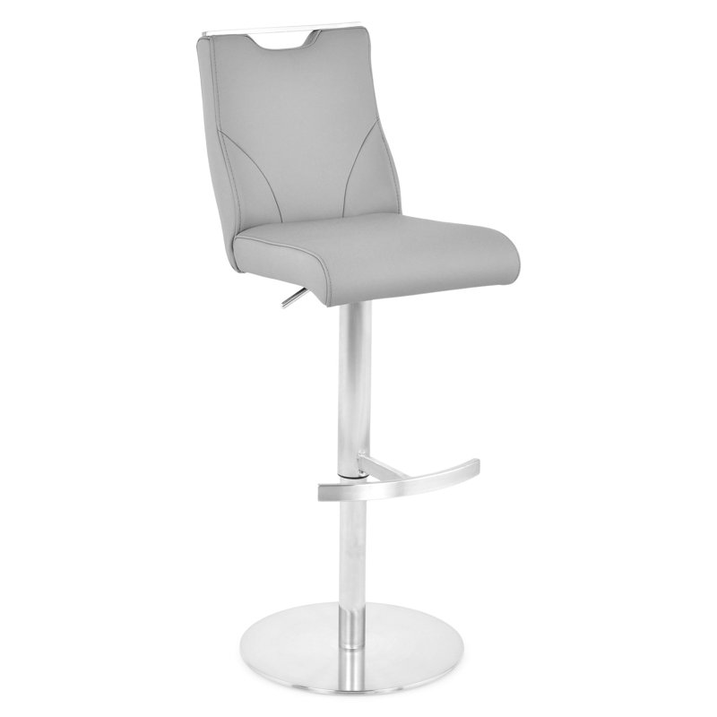 Swivel Upholstered Adjustable Height Counter Stool