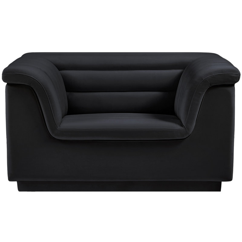Fauteuil Hoshi, Velours noir