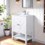 Ensemble de meuble-lavabo simple blanc 24 po
