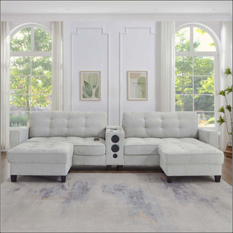 Canapé modulaire Modern, Gris clair