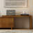 Mid-Century Modern Expandable TV Stand, with Storage and Adjustable Panels, Perfect for Living Room and Farmhouse Decor