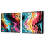 Cylin - Ensemble de 2 collages carrés abstraits-102162615-102162617