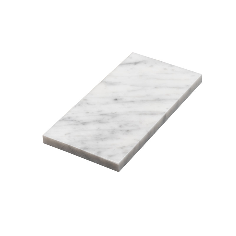 3 x 6 Bianco Carrara Marble Look Subway Tile
