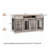 Multifunctional TV Stand Dog Crate with Two Drawers and Removable Partition, Ideal for Keeping Two Medium-Sized Dogs Comfortably-1301632204