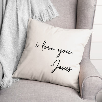 Black And White Typography Collection Throw Pillow