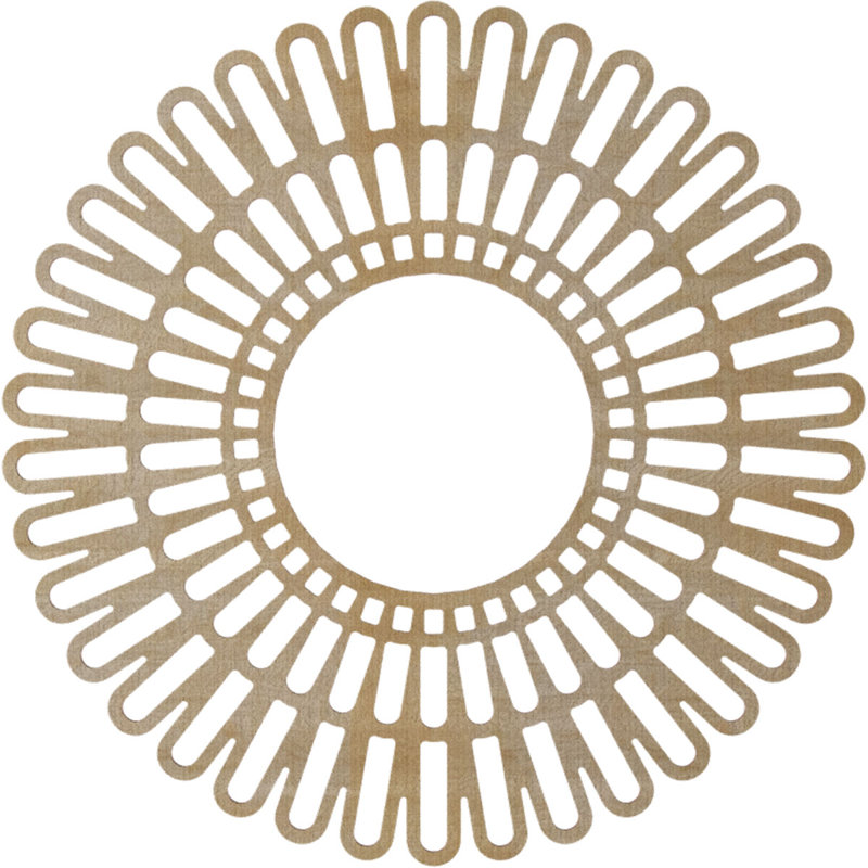 Médaillon de plafond ajouré 26 po x P 9 5/8 po x P 3/8 po Cornelia, Hickory, H 36 po x l 36 po x P 0,25 po