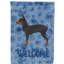 Caniche en polyester à 2 côtés 40 x 28 po standard welcome drapeau maison-957493003