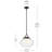  1 Light Pendant with Clear Outer Glass with Opal Interior Glass-111187551-111187552