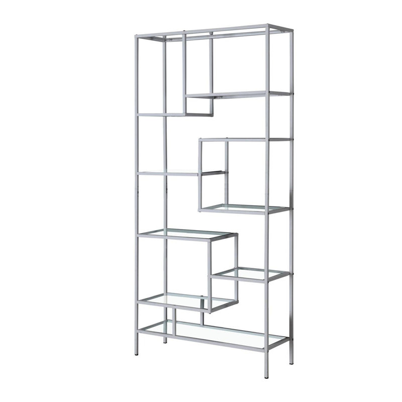 Tablettes de rangement ouvertes, Argent argent