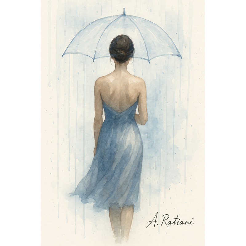 «Grace in the Rain», art mural sur toile tendue