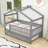 Twin Size Wooden Daybed With Twin Trundle-466847163