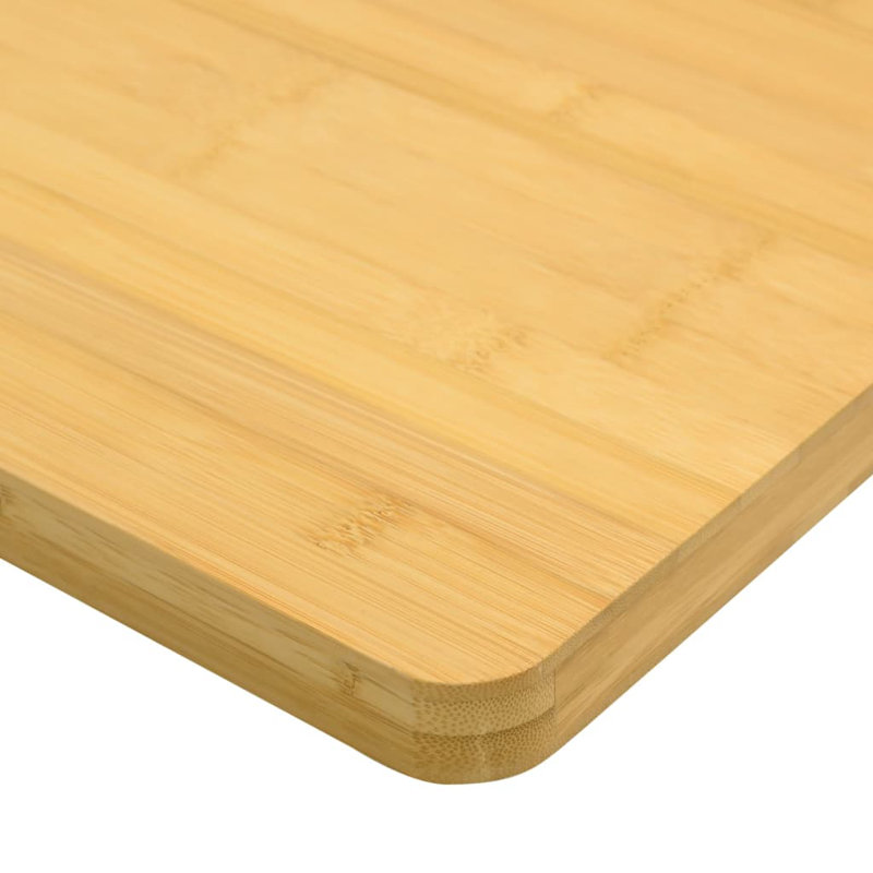 Plateau de table en bambou Vidaxl avec finition vernie moyenne durable, Brun
