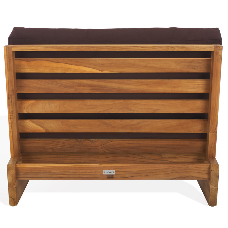 Brazilian Teak Patio Chair, Dark Brown