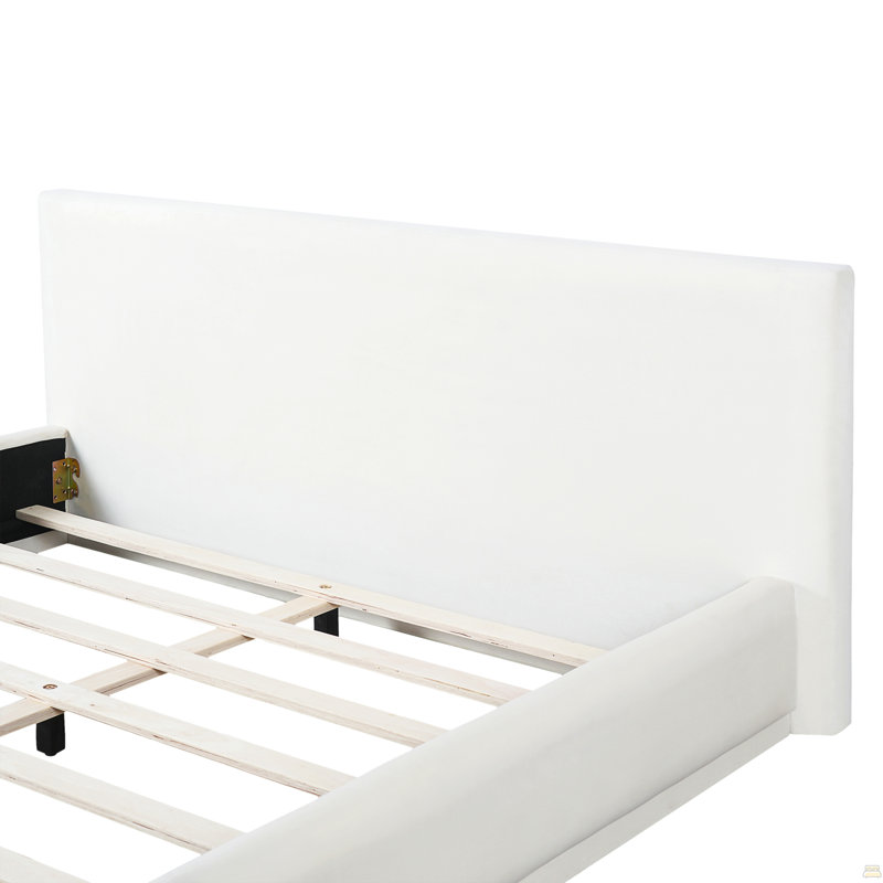 Upholstered Bed, Bedroom Bed Frame With Headboard