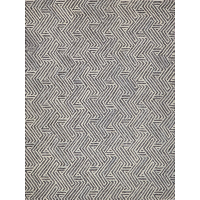 Exquisite Rugs Naturals Handmade Hand-Tufted New Zealand Wool On Canvas Gray/Ivory Area Rug