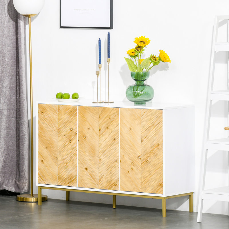 Sideboard Buffet Cabinet,Buffet cabinet,Office Credenza with 3 Door 