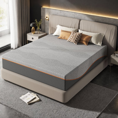 Luxury Cooling Twin to King Memory Foam Mattress - Medium Firm, Fiberglass-Free & CertiPUR-US Certified - Delivered in a Box - 10/12/14 Inch Thickness Options