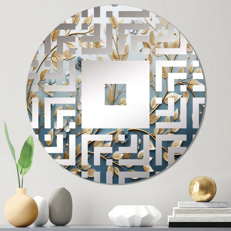 Ramapo - Miroir mural carré, 23,6 po x 23,6 po