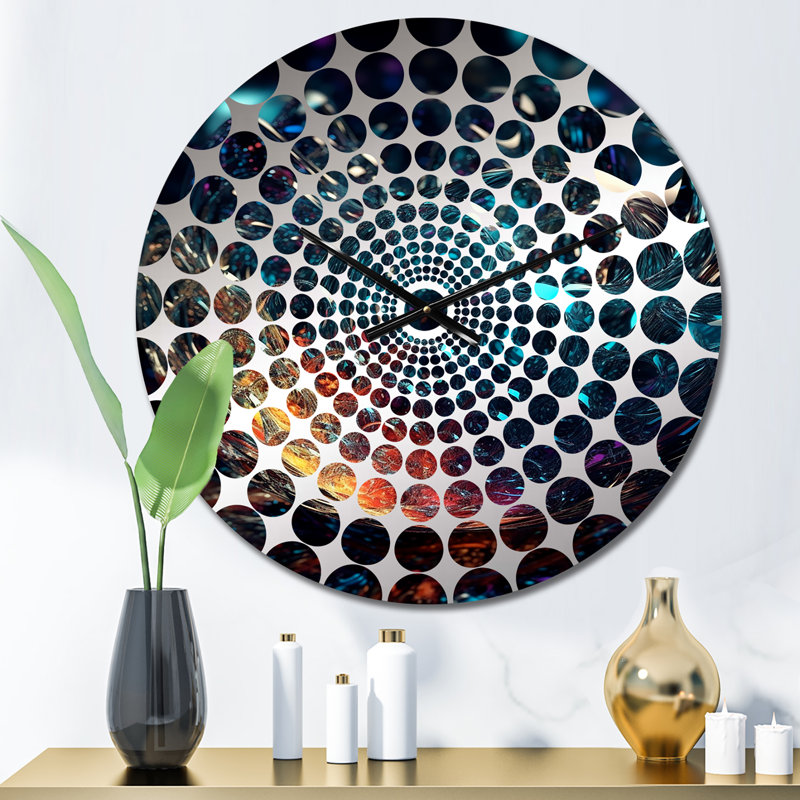 Horloge murale Loretosha - Fractals, Petit