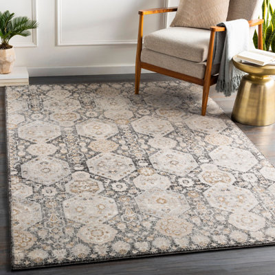 Blannie Floral Machine Tufted Area Rug