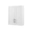 Armoire suspendue en bois avec portes et tablettes-1147150181