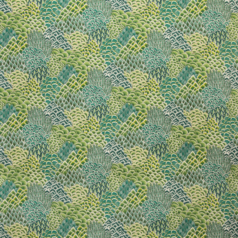 Grand Bazaar Katibi 100% Cotton Fabric, Leaf