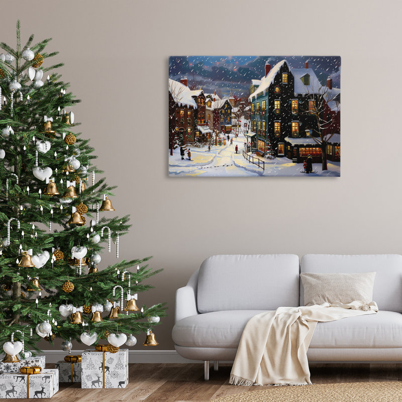 Art mural sur toile Frozen Urban Charm par Lazar Studio, H 30 po x l 30 po