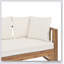 Lit de jour en bois d'acacia imperméable Long Beach, mobilier d'extérieur polyvalent pour le patio et la détente
