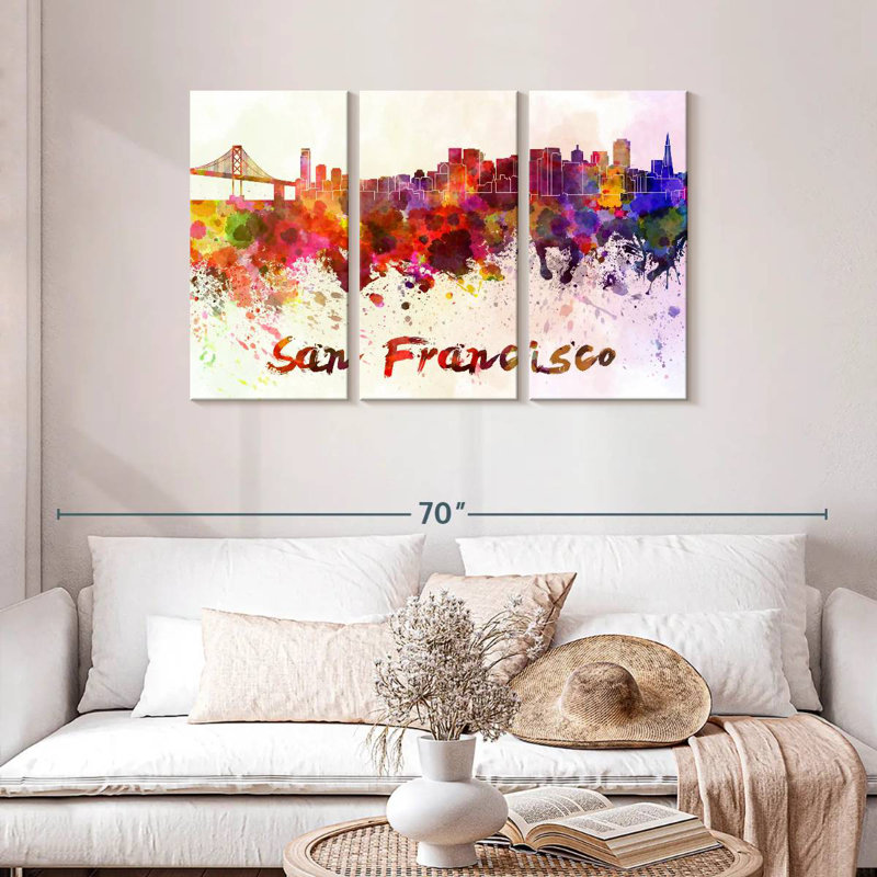 Couleurs de l'horizon de Sir Francisco à San Francisco, H 28 po x l 45 po