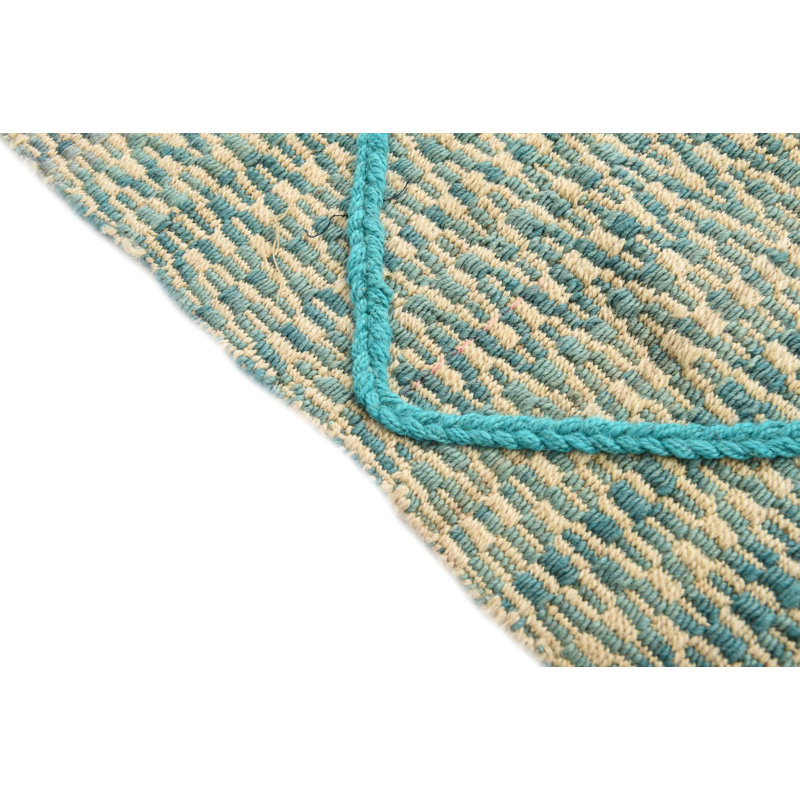 Tapis de couloir turquoise et ivoire 10 pi Pastrana