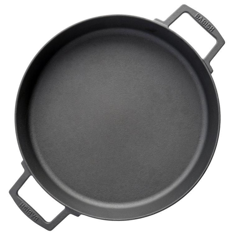 Babish Cast Iron Braiser With Lid 3 Qt., Fry Pans & Skillets, Household