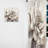 Grey Peonies On Branch II - Floral Velvet Curtain - 1 Panel-112760273