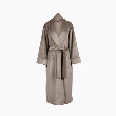 Laperle Women's Velour Robe Plush Lounge Wear with Pockets and Attached Belt