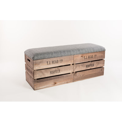 Alyson Wool Upholstered Storage Bench