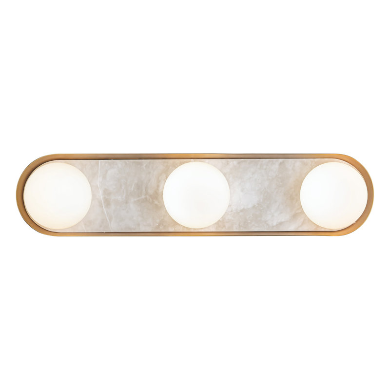 Alonso 3 - Light Bath Bar, Vintage Brass