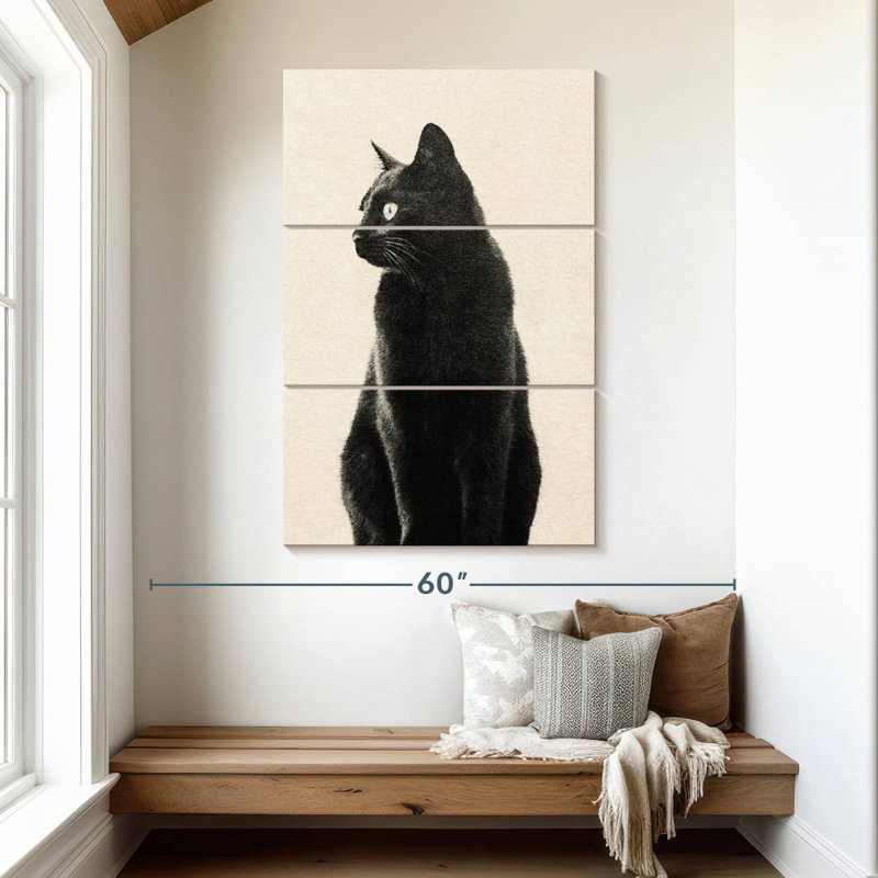 Brampt Black Cat Beige, 50" H x 32" W