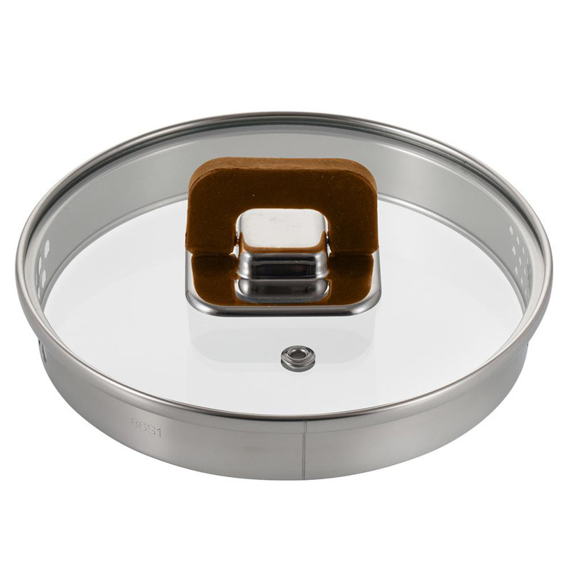 Couvercle pour casserole de 1,5 pinte - Couvercles en verre trempé transparent, fonctionne avec le modèle: NCCWSTKBR (brun)