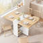 Table de salle à manger pliante pour 4 personnes, table de salle à manger extensible avec cadre en métal-1526924744-1526924746