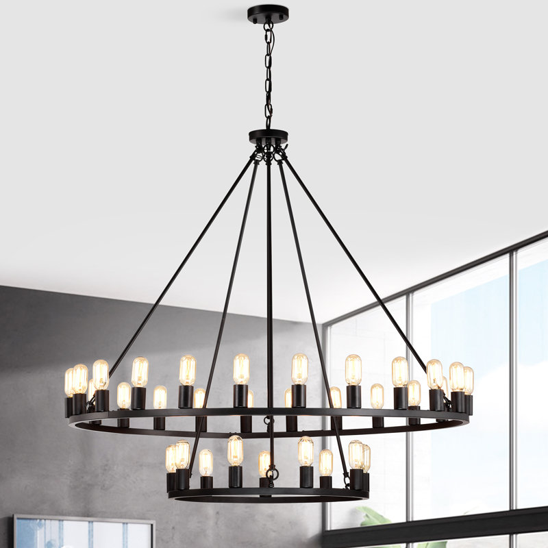 Lustre à niveaux unique / remarquable à 33 lumières Jamii-Elle