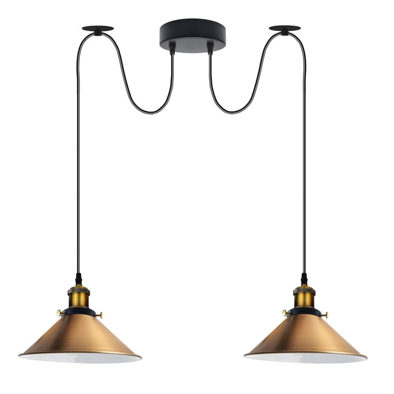 Lofton 2 - Light Cluster Pendant, Yellow Brass