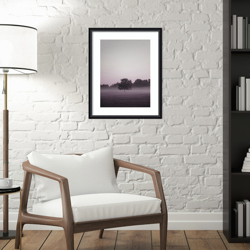Purple Light 2 by Design Fabrikken, 21" H x 17" W x 1.75" D, Black