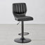 Tabouret de bar rotatif à hauteur ajustable Modern en similicuir, métal et contreplaqué-2109877511